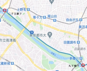 二子玉駅下～丸子橋