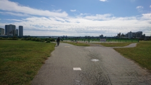 野球場から二子玉駅へ